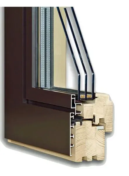 Dřevohliníková okna - Quadrat 78